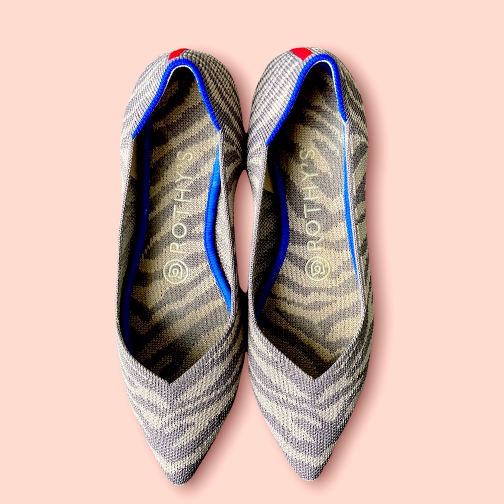 Rothy’s Pointed Flat Retired Zebra Pattern Size 6 - image 2
